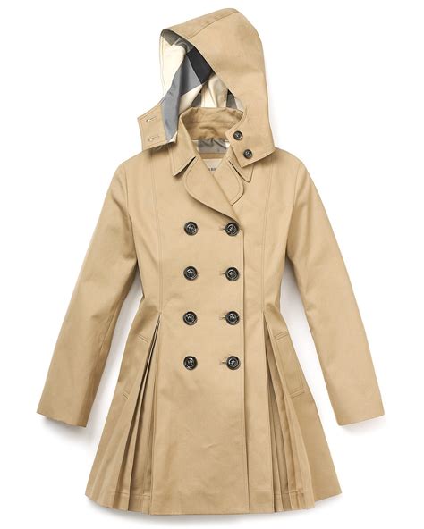 burberry pleated trench coat.